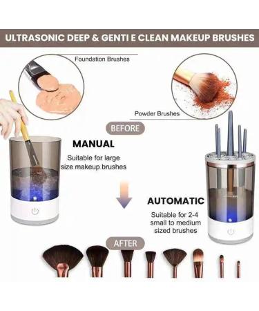 2023 New Black Electric Makeup Brush Cleaner | Automatic Spinning Cosmetic Brush Cleaner for Effortless Makeup Care - Buy Online on GoSupps.com