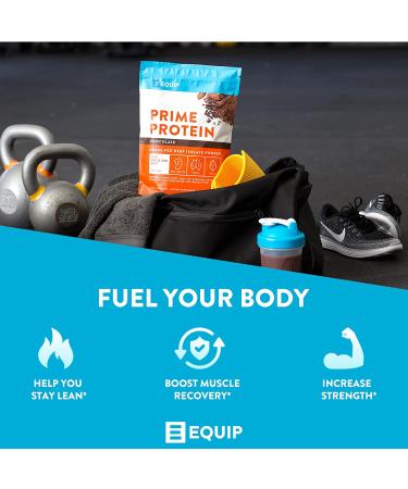 Equip Foods Prime Protein - Grass-Fed Isolate Beef Protein Powder - Chocolate - 1.7 lbs | Paleo & Gluten-Free Formula for Tissue Repair - Buy Online on GoSupps.com