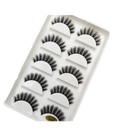 UAMOU 10/50 Boxes 37 Style 5 Pairs Natural 3D False Eyelashes Makeup Fake Eye Lashes Faux Cils Make Up Beauty Maquillaje Cheerfully (Color : 5Pairs MYG600 Size : 10 Boxes 50Pairs)