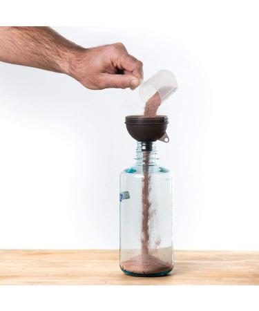 Protein Funnel Keychain 4-Pack for Gym and Travel | Portable Supplement Water Bottle Funnels - Pre-Workout Fitness Container - Buy Online on GoSupps.com