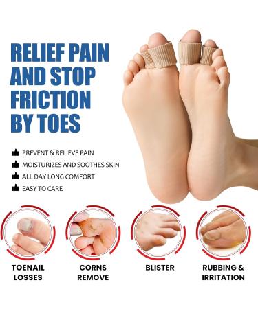4PCs Toe Protection Gel - Silicone Toe Caps for Pain Relief Bunion & Ingrown Toenail Care - Buy Online on GoSupps.com