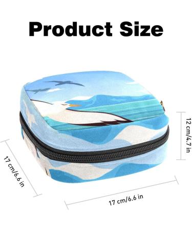Period Bag Sanitary Napkin Storage Pouch - Cartoon Animal Bird Pattern - Color2280 - Buy Online on GoSupps.com