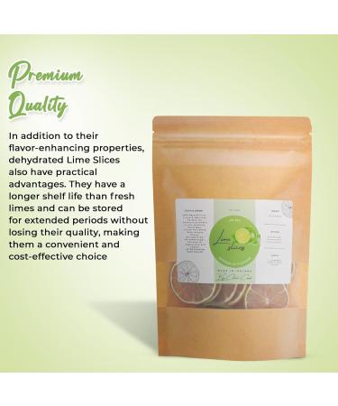 Dried Lime Slices for Cocktails - Sugar-Free Citrus Garnish (250g) - Buy Online on GoSupps.com