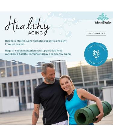 Balanced Health Zinc Complex - Immune System Support Liquid Drops (Peppermint, 2oz, Vegan) - Buy Online on GoSupps.com