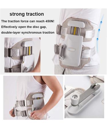 Zilook Lumbar Decompressor - Portable Manual Lumbar Traction Device for Herniated Discs | 450N Tensile Force Synchronous Design Physiological Arch Support - Buy Online on GoSupps.com