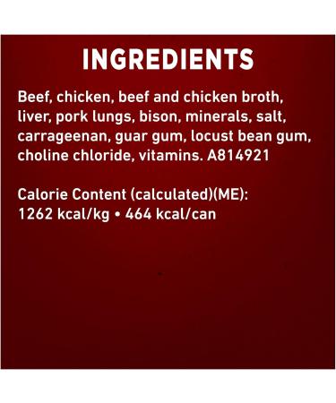 Purina ONE Classic Ground True Instinct Wet Dog Food Beef & Bison - 368 g Can (12 Pack) PET_FOOD - Buy Online on GoSupps.com