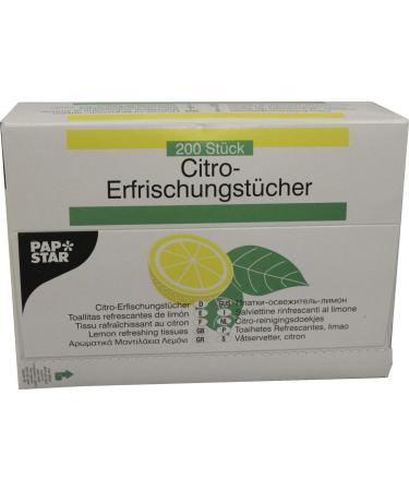 Citro refreshing wipes wipe size: 14 cm x 14 cm 200 pieces in a box