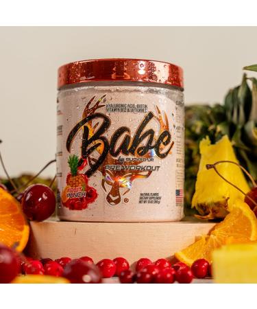 Bucked Up Babe Pre Workout Powder for Women | Fruit Punch | 6g Citrulline 2g Beta-Alanine 100mg Hyaluronic Acid 5mg Biotin and 5 Other Registered trademarked Ingredients | 30 Servings | 13 OZ - Buy Online on GoSupps.com