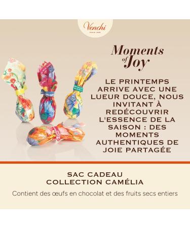 Venchi - Petit Sac Cadeau Camelia 17 Petits ufs au Chocolat aux Fruits Secs Entiers 200 Gr Sans Gluten Collection Printemps Venchi Id e Cadeau Mini Sac - Buy Online on GoSupps.com