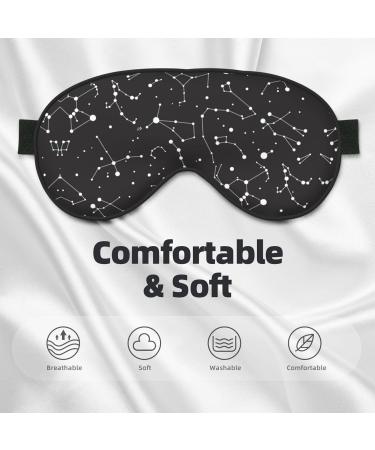 Starry Constellation Eye Mask - Adjustable Soft Blocking Sleeping Face Mask for Unisex | International Shipping Available - Buy Online on GoSupps.com