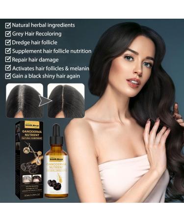 Darka Anti-Graying Hair Serum | 3pcs Ganoderma Nutrient Formula for Hair Growth & Eyebrow Care | Natural Anti-Gray Solution - Buy Online on GoSupps.com
