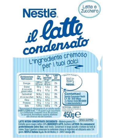 Nestl Il Latte Condensato Condensed whole milk sweetened with cocoa and biscuit from 1 year - Buy Online on GoSupps.com