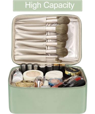 Pocmimut Green Makeup Bag for Women - Large Cosmetic Travel Toiletry Bag for Girls - Buy Online on GoSupps.com