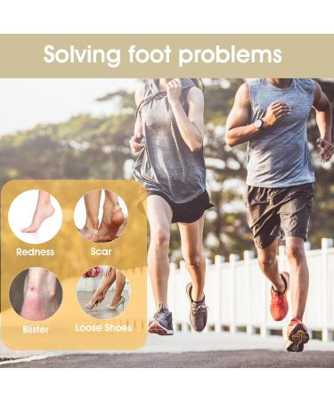 Shop WLLHYF 4 Pairs Self-Adhesive Heel Pads - Anti-Blister Cushion Inserts for Loose Shoes (Black & Apricot) - Universal Fit for Men & Women - Buy Online on GoSupps.com
