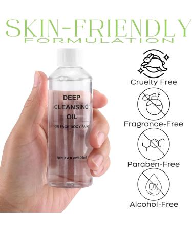 CCbeauty Natural Makeup Remover Oil - 100ml | Oil Cleanser for Oil-Based Face Paint | Vegan & Paraben Free - Buy Online on GoSupps.com