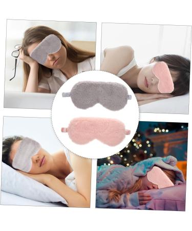 Mikinona 2 pi ces Masque de Sommeil Peluche Doux et Cache Yeux Mignon et Confortable Soie Artificielle pour Filles Lot Orange et Gris Masque Nuit R utilisable et Occultant - Buy Online on GoSupps.com
