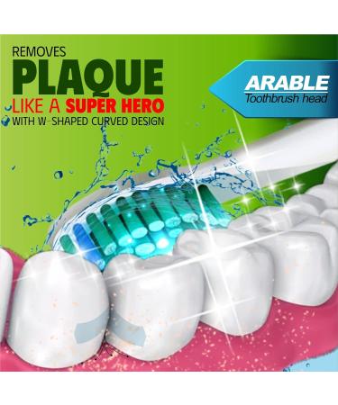 Arable 8 Pcs Philips Sonicare Toothbrush Head Compatible with Philips Sonicare Electric Toothbrush Replacement Heads FlexCare EasyClean Fit Plaque Control Gum Health HealthyWhite DiamondClean Essence+ and Most Snap-on Handles - Buy Online on GoSupps.com