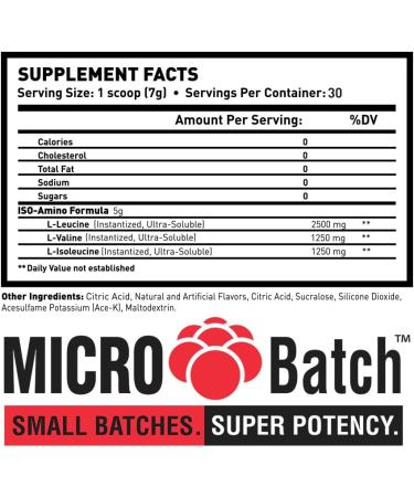 Buy Man Sports ISO-Amino BCAA Powder - Blue Bomb-Sicle Flavor 30 Servings (210g) - International Shipping Available - Buy Online on GoSupps.com