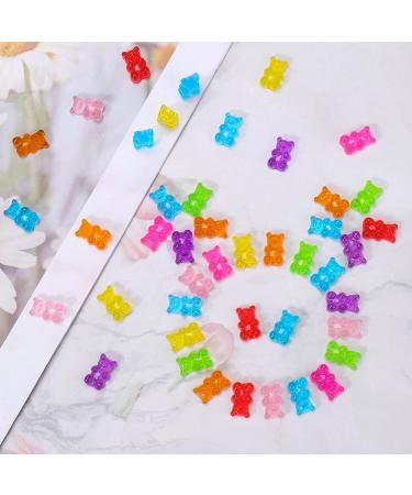 Palksky 3D Gummy Bear Nail Charms - 160 Pcs, Kawaii Nail Art Decoration in 8 Colors - Buy Online on GoSupps.com