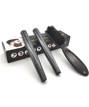 Tianwei Black Beard Pencil Filler Kit for Men - Water-Proof & Long-Lasting Beard Pen Set with Brush - XX-Large - Ideal Gift for Him - Buy Online on GoSupps.com