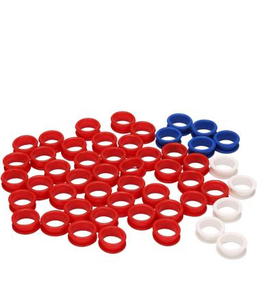 50 Pieces Silicone Rings for All Scissors Inserts Hair Cutting Styling Tools Accessories Mix Colours - Buy Online on GoSupps.com