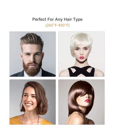 AmoVee Mini Pencil Flat Iron - Small Hair Straightener for Short Hair & Pixie Cuts with Digital Temp Control - Dual Voltage - Black - Buy Online on GoSupps.com