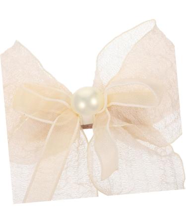 Beaupretty Bow Flower Mesh Lace Hairpin Hair Accessories The Flowers Metal Hair Ring Girl - Buy Online on GoSupps.com