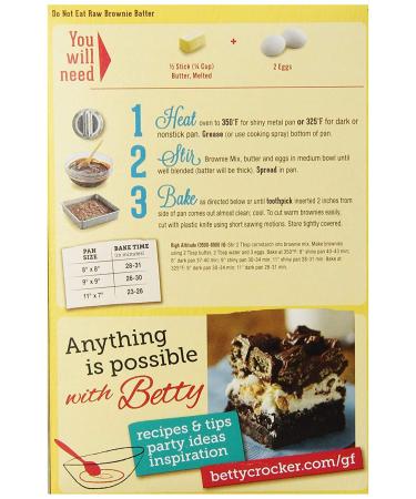 Buy Betty Crocker Gluten Free Chocolate Brownie Mix 16 oz | Delicious & Easy Baking - Buy Online on GoSupps.com