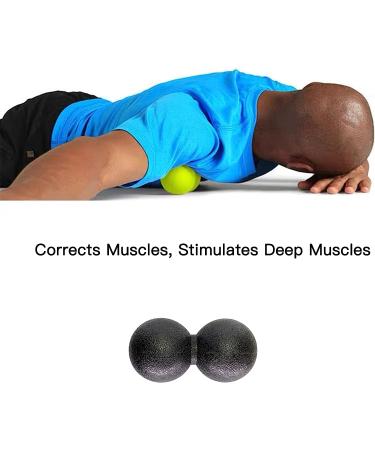 Massage Lacrosse Peanut Balls for Myofascial Release and Pain Relief - Perfect for Deep Tissue Massage, Trigger Point Therapy, and Yoga - Buy Online on GoSupps.com