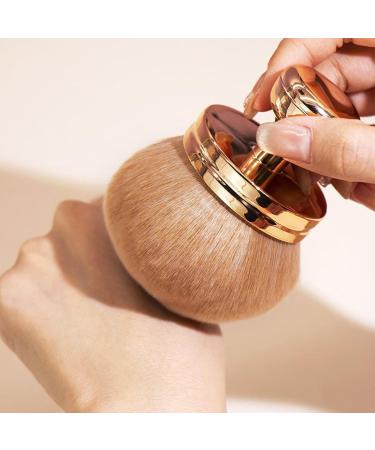 Powder Brush for Loose Powder Powder Bronzer Brush Makeup Brush | Setting Powder Brush Face Brushes Makeup Mushroom Head Brush for Setting Loose & Pressed Powder rose gold - Buy Online on GoSupps.com