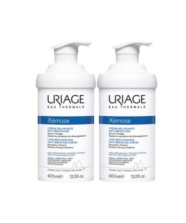 Xemose Relief Cream | Anti-Irritation & Anti-Scraping | Soothes, Restores & Strengthens the Skin Barrier | Intensely Nourishes | Non-Sticky | Dermatologically Tested | 2x400mL | Uria