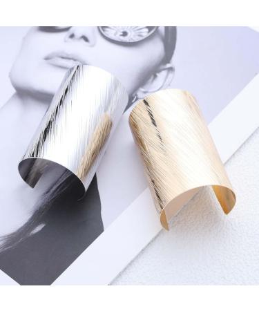 Dervivea Gold Metal Ponytail Hair Hook Cuff Minimalist Large Hair Cuff Cylinder Ponytail Holder Hair Cuff Clip Punk Long Tail Hair Hooks Cuff - Buy Online on GoSupps.com