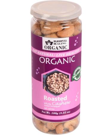 Blessfull Healing Organic Natural Vegan Himalayan Pakistani Salt Roasted Whole Cashew Nuts Crunchy Kaju 150 Gram - Buy Online on GoSupps.com