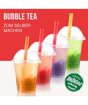 Buy Inspire Food Bubble Tea Pearl Set - 4-Pack Popping Boba | 100% Vegan & Gluten-Free | Strawberry Mango Green Apple Blueberry | 400g Tapioca Pearls - Buy Online on GoSupps.com
