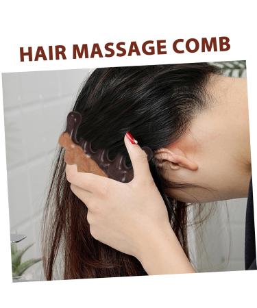 Tovinanna Wooden Massage Comb - Wide Tooth Detangler for Scalp & Hair | Portable Ridge Comb 10.00x5.50cm - Shop Now! - Buy Online on GoSupps.com