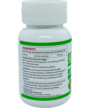 Buy Natural Pure Herbal Garcinia Cambogia Extract Capsules - Highest Potency 100% Herbal | 60 Veg. Capsules (Pack of 4) - International Shipping Available - Buy Online on GoSupps.com