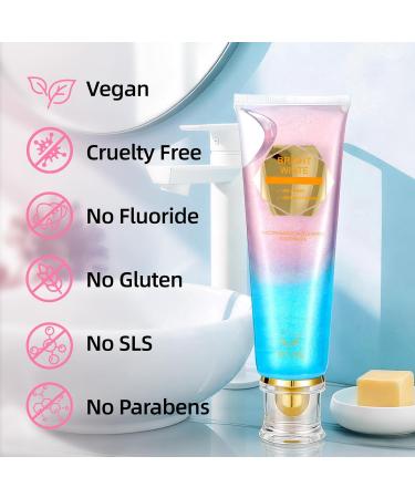 Niacinamide Whitening Toothpaste Effectively Whitens Teeth Protects Tooth Enamel Freshens Breath 24 Hours Fluoride-Free Formula is Suitable for Sensitive Teeth 3.53 Ounce - Buy Online on GoSupps.com