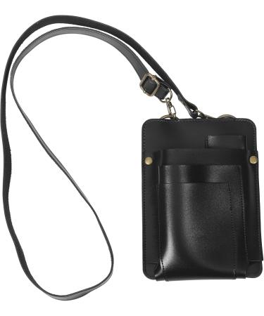 VALICLUD Scissor Pouch PU Leather Hairdressing Tools Storage Bag Salon Barber Hair Stylist Waist Pouch with Adjustable Belt for Combs Shears Black - Buy Online on GoSupps.com