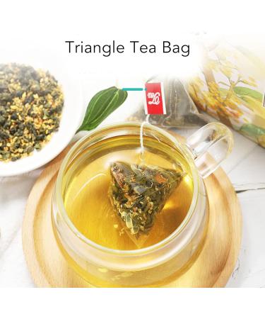 Yctze Oolong Osmanthus Fragrans Flower Tea Triangle Bags - Chinese Tea for Home, Office, Hotel - Daily Life Essential - Buy Online on GoSupps.com