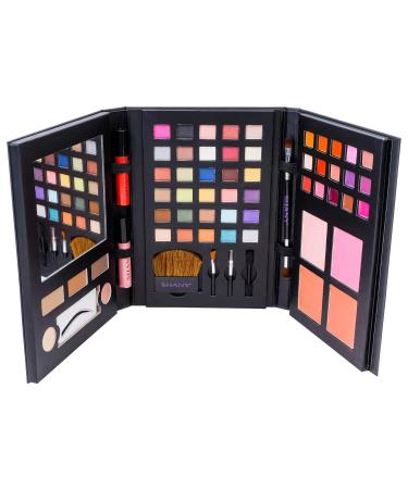 SHANY Luxe Book Makeup Set - All-in-One Travel Cosmetics Kit with Eyeshadows Lip Colors Blushes & Brushes for Effortless Beauty - Buy Online on GoSupps.com