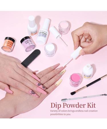 NICOLE DIARY 28Pcs Dip Powder Nail Kit - 20 Colors Dipping Powder Set for French Nails Art Manicure - Buy Online on GoSupps.com