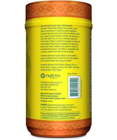 Nutritional Boost: Nutrex Hawaii Hawaiian Spirulina Protein Shake - Natural Vanilla 12.8 oz - Buy Online on GoSupps.com