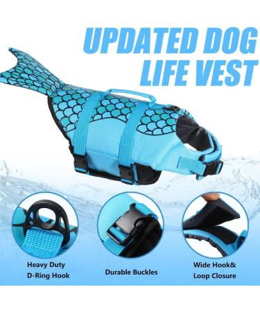 Emust Adjustable Dog Life Jacket - Small Medium & Large | Water Safety Gear for Pets - Buy Online on GoSupps.com