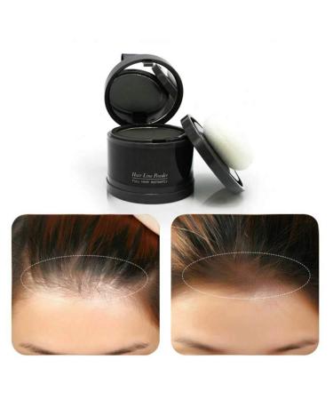 PETSBURG InstantMax Volumizing Cover Up Powder Root Concealer Root Touch Up Hair Loss Concealer to Cover Up Roots (Black)