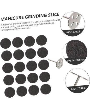 Healeved 2 Sets Nail Polishing Sheets Nail Buffer Block Electric Tools Manicure Grinding Slices Stainless Steel Drill Bit Foot File Sandpaper Disc Nail Disc Bit Nail File Lava Stone Manual - Buy Online on GoSupps.com
