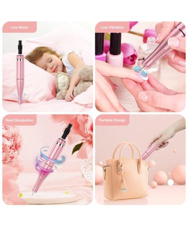 Rechargeable 35000 RPM Nail Drill Kit for Acrylic & Gel Nails - Rose Gold - Buy Online on GoSupps.com