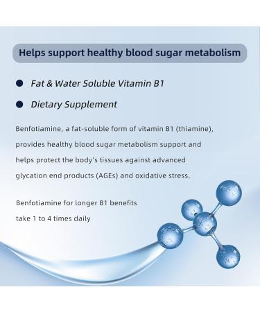 I LOVE HEALTH Benfotiamine 600mg Plus 20mg Vitamin B1 and Vitamin B1 500mg with Benfotiamine 20mg 120 Capsules - Buy Online on GoSupps.com