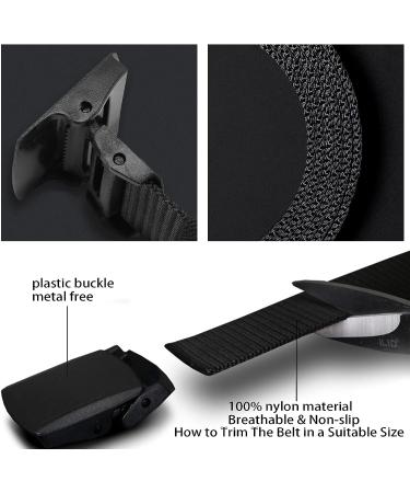 Nylon Military Tactical Web Belt with Plastic Buckle - 8 Pack, Outdoor Belt for All Sizes - Buy Online on GoSupps.com