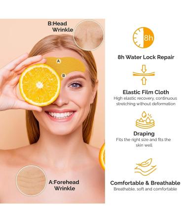 Hydrolyzed Collagen Forehead Wrinkle Patches - 20 PCS | Anti-Wrinkle Face Patches for Men & Women | Smooth Fine Lines & Wrinkles Naturally - Buy Online on GoSupps.com