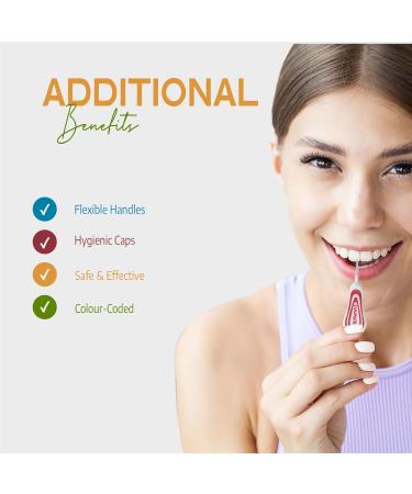 iWave Interdental Brushes Fine Size 0.4mm Pink Pack of 5 Interdental Cleaning Brushes for Total Teeth Cleaning Plaque Removal Tool Pink 5 count (Pack of 1) - Buy Online on GoSupps.com